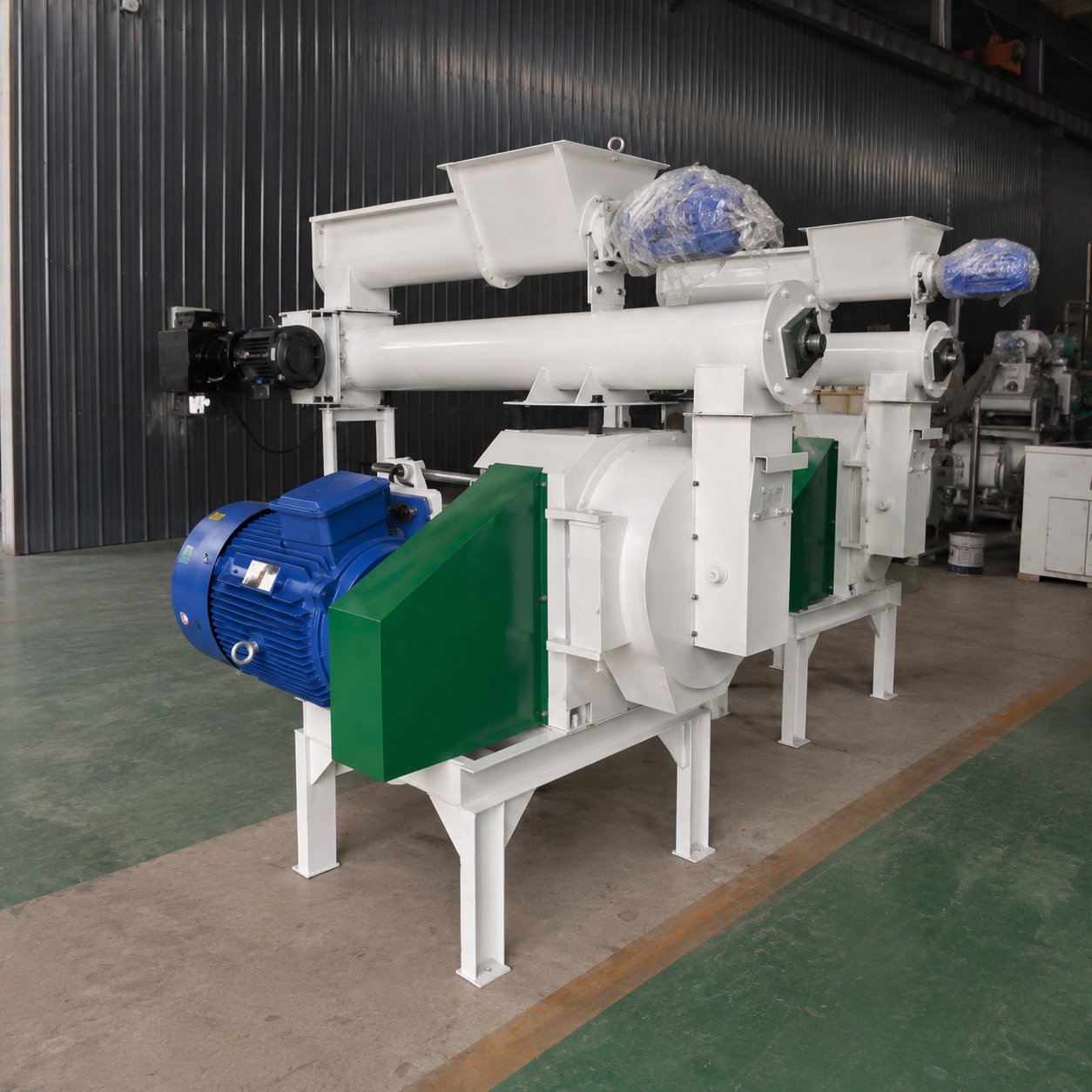 Ring die feed pellet machine for chicken cattle sheep livestock feed production equipment industrial feed mill factory use
