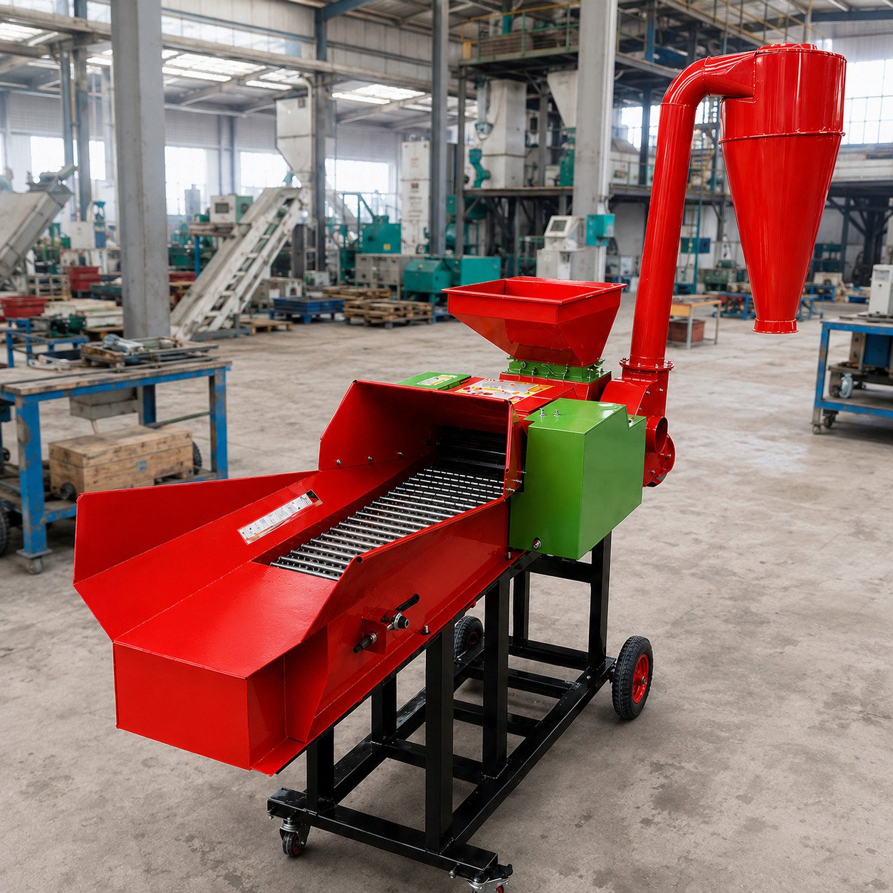 3 in 1 chaff cutter machine forage grass crusher and straw cutting machine for animal feed processing farm use equipment