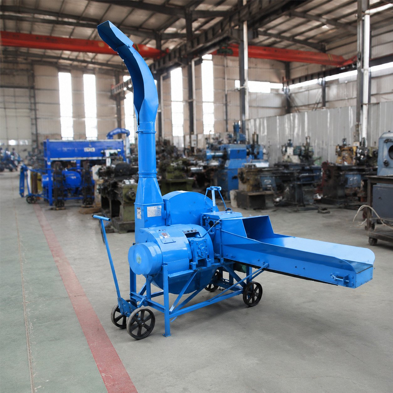 high discharge chaff cutter machine for forage grass cutting