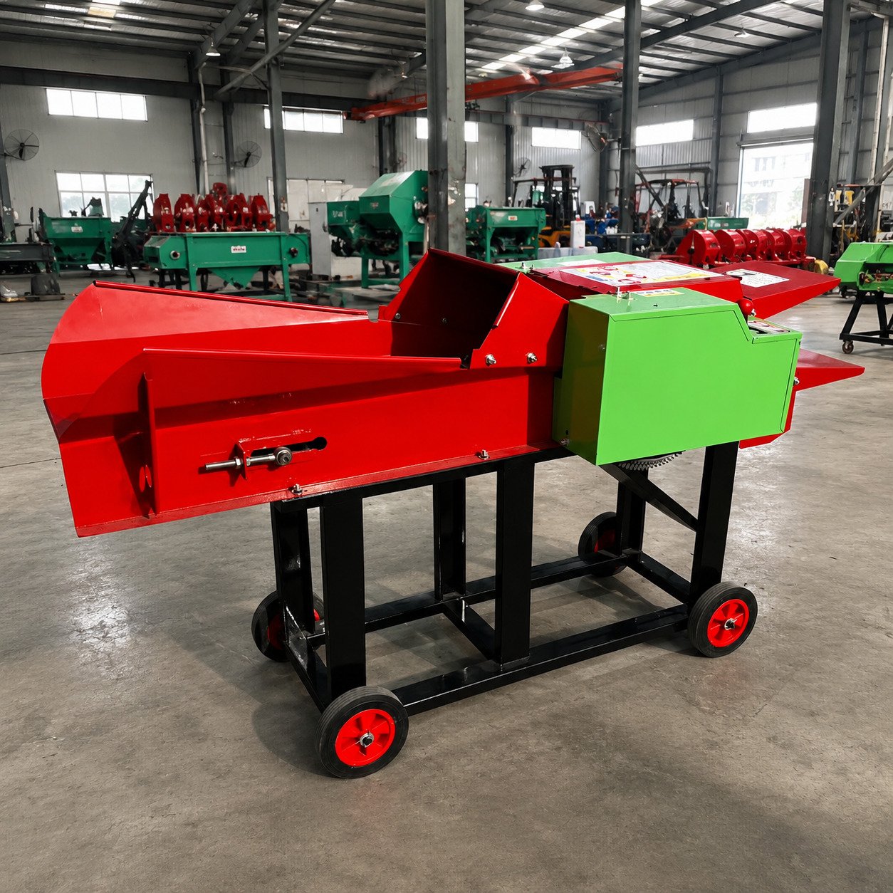 chaff cutter machine for cutting grass straw and livestock feed processing