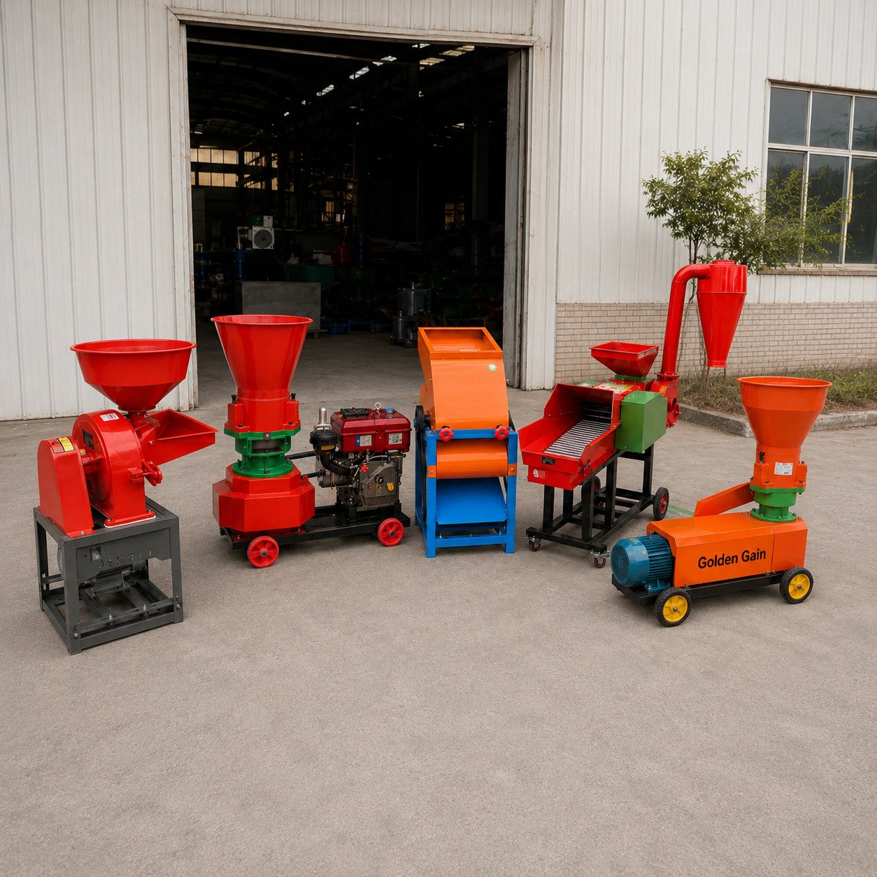 feed processing machines for dealers pellet machine chaff cutter and grinder